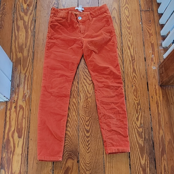 Orange Banana Republic skinny corduroy pants size 26 - Picture 1 of 5